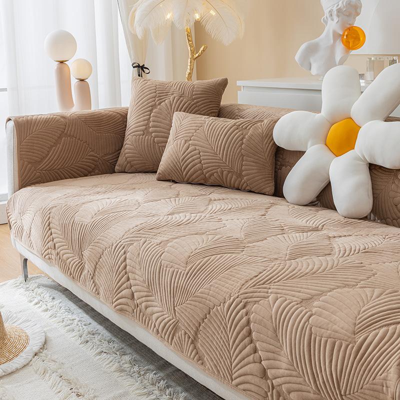 Sofa Kissen Rutschfest Einfach Modern Wintertag Kurzplüsch Sitzkissen Verdickt Vier Jahreszeiten Leder Sofa Überwurf Handtuch