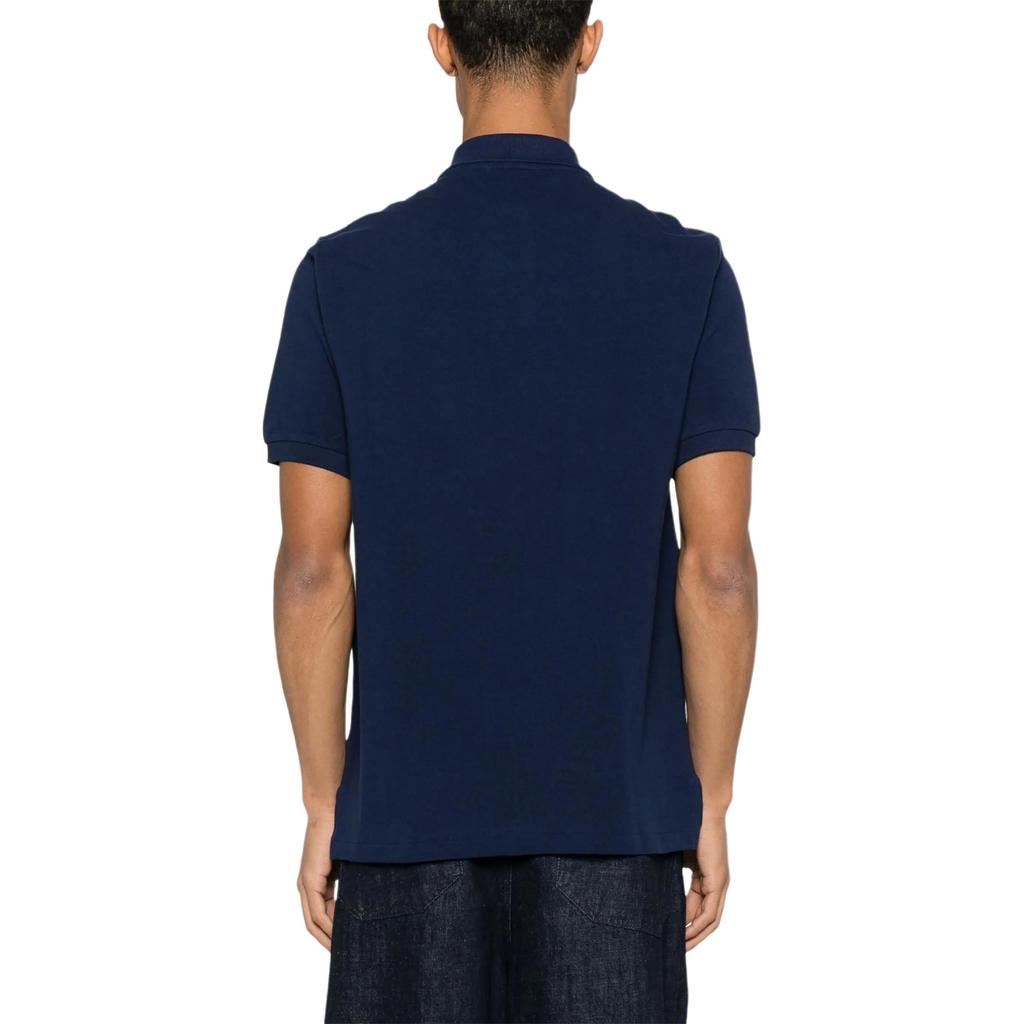 Polo Ralph Lauren Logo Button Short Sleeve Polo Shirt Men tops Navy-Blue 710953336-003