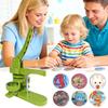 A03F-Installation-Free 32Mm(3Rd Gen) Button Maker Machine DIY Pin Badge Press With 100 Button Parts& Cutter Included