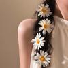 2 szt. Słodkie spinki do włosów z stokrotkami, klips do grzywki na bok, urocza mała spinka do włosów w kształcie słonecznika, damskie akcesoria do włosów do codziennego użytku