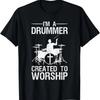Zabawna chrześcijańska grafika perkusisty dla mężczyzn kobiet miłośnika gry na perkusji koszulka