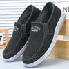 Old Beijing Cloth Shoes Men's High-end Non-slip and Wear-resistant Soft-soled Shoes One-pedal Elderly Shoes Casual Shoes Work Canvas Shoes