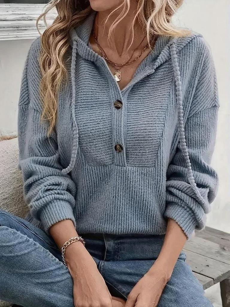 Fall/Winter Hooded Padded Long Sleeve Sweatshirt Top