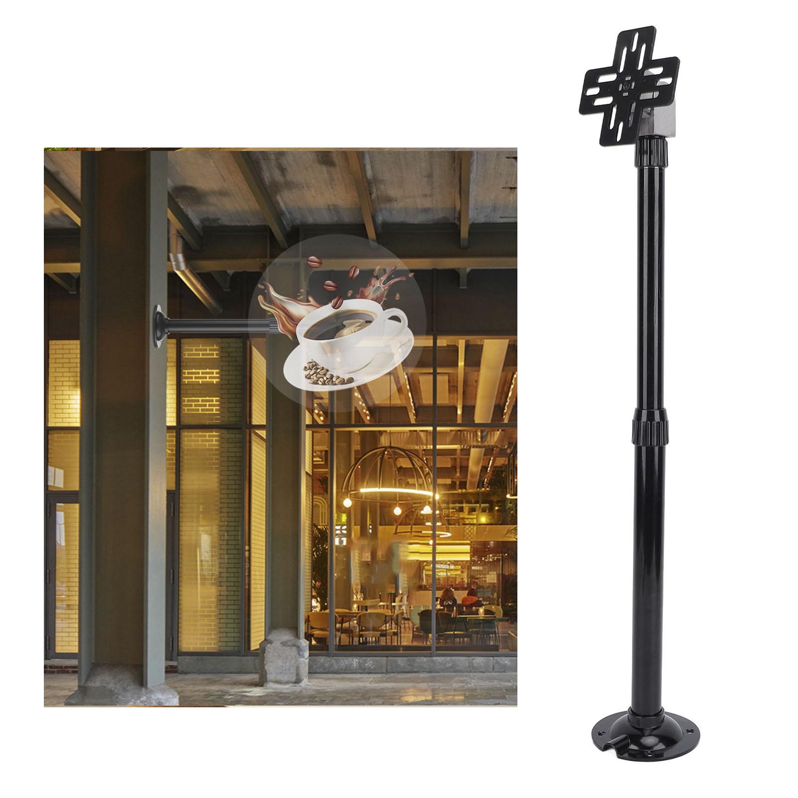 

3D Advertising Display Secure Installation 15.5 To 24 Inches Extendable 3D Holographic Fan Ceiling Bracket Stylish for Offices чёрный