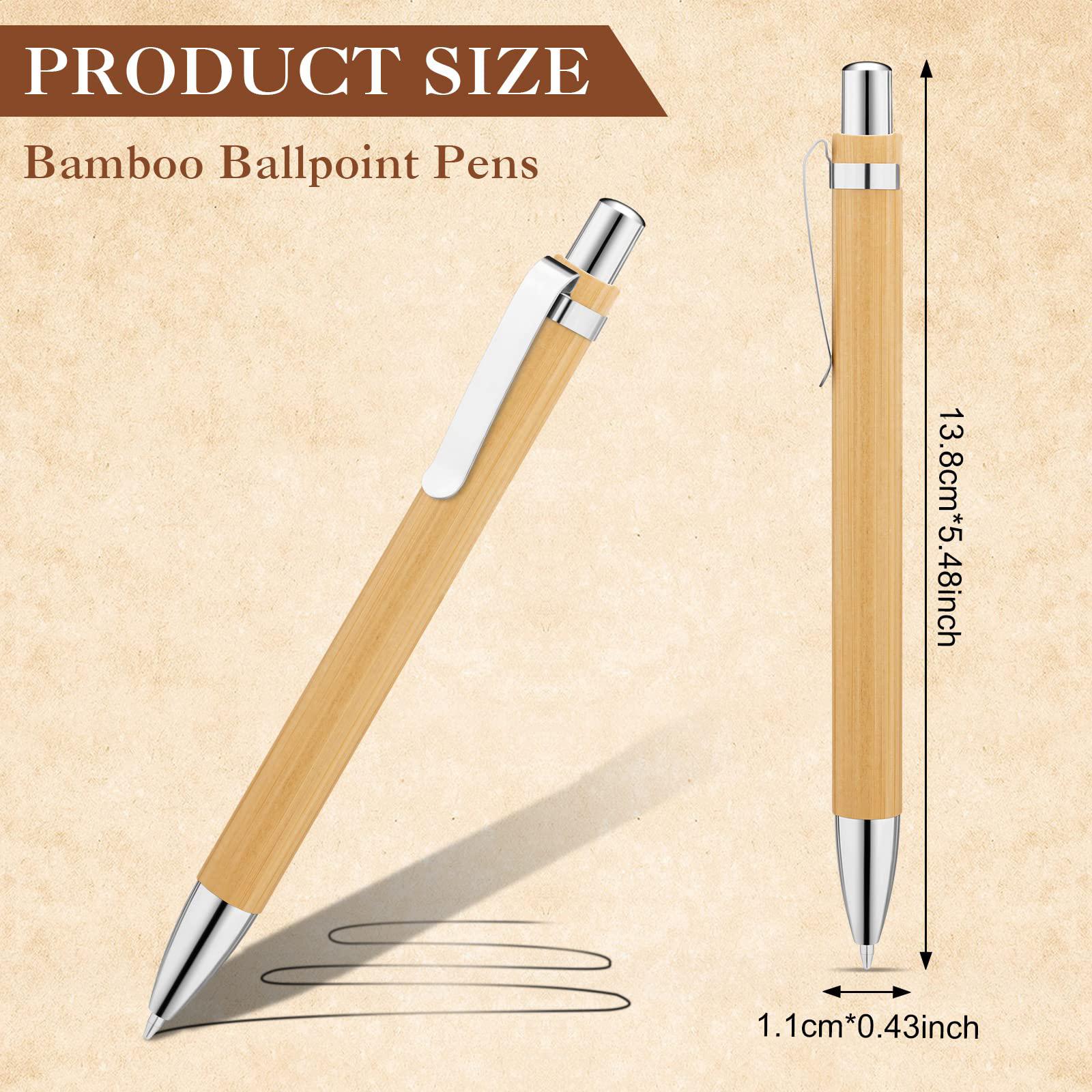 

100Pcs Bamboo Ballpoint Pen Stationery Party Pens Office School Supplies Business Gifts 100pcs чёрный