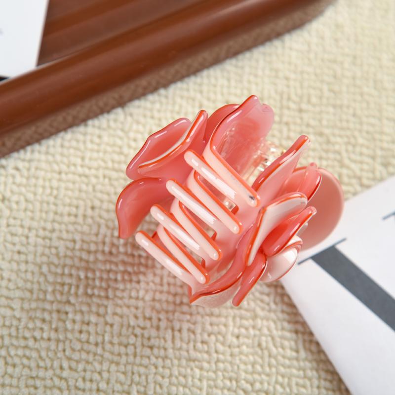 Sweet Camellia Rose Acetate Hair Claw Flower Series Claw Clips Ins Trendy Hair Clips For Women Girls Hair Accessories