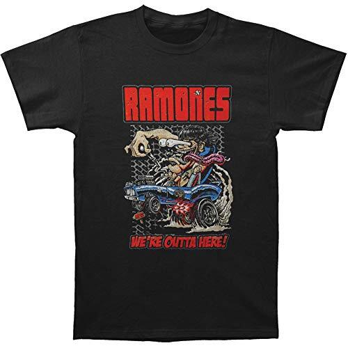 Ramones Men s Outta Here Short Sleeve T-Shirt, Black, X-Large S