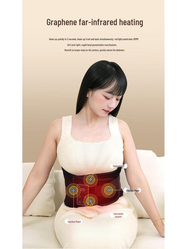 Cross-Border Smart Waist Massager with Bionic Spine Support and Moxa Heating