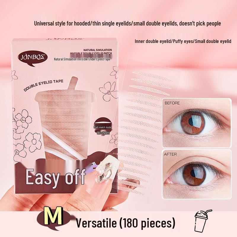 

JONBOS Водонепроницаемые Невидимые Наклейки для Двойного Века - Стойкие, Бесшовные, для Легкого Макияжа и Формирования Припухлого Века.