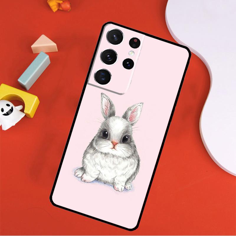 Rabbit Phone Case For Samsung Galaxy S25 Ultra S24 Ultra S9 S10 S20 S21 S22 S23 Plus S24 FE Cover