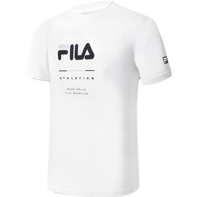 Camiseta Esportiva Fitness Básica Simples Gola Redonda Manga Curta Masculina Tops Branco A11M331104FWT