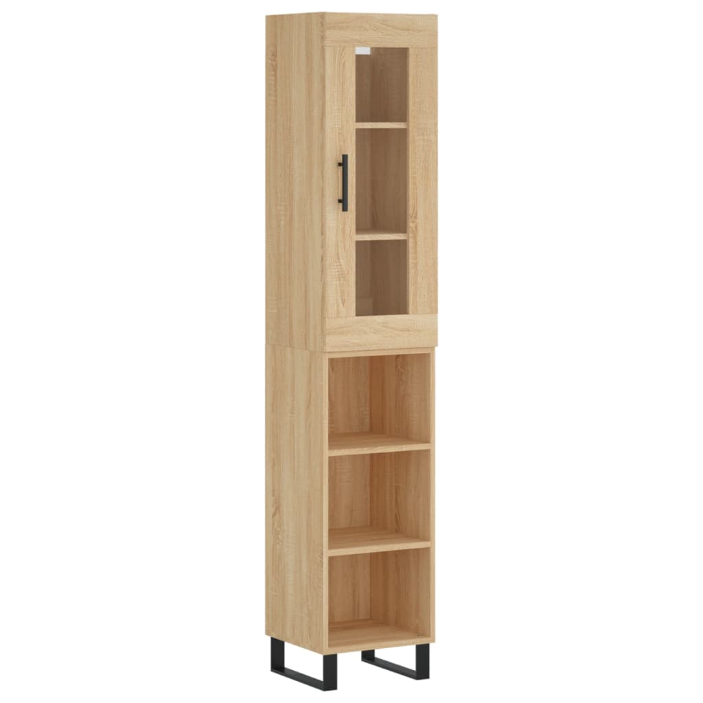 Highboard Sonoma Oak 34.5 x 34 x 180 cm Particleboard
