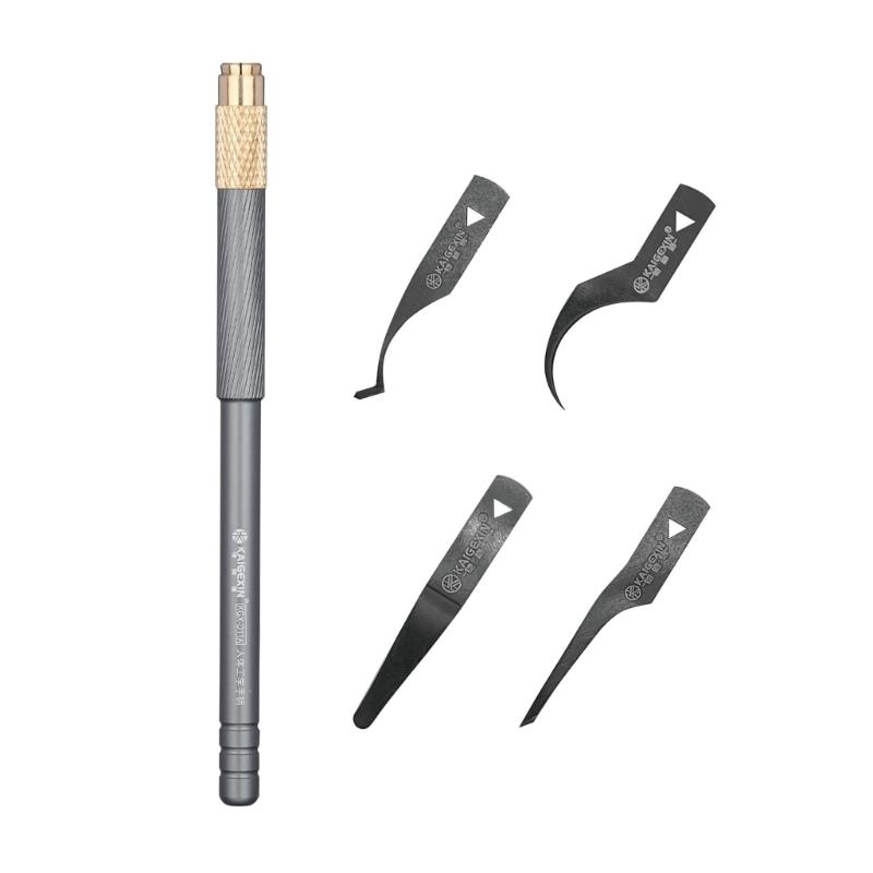 

KGX-D11A CPU Glues Removal Aluminum Alloy Chip Scraper Pry Knife Ergonomic Handle Motherboard Mobile Phone Computer 1 серый