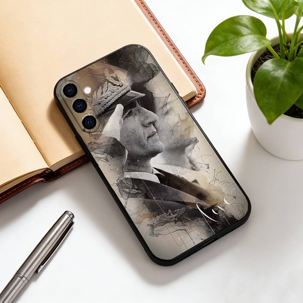 Mohammad Reza Pahlavi Phone Case For Samsung Galaxy A73,A72,A71,A70,A53,A52,A51,Soft Silicone Black Cover