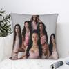 New Kpop Style Girls Katseyes Pillow Cover Funny Pillow Case For Sofa Home Decor Soft Cushion Cover Gift Idea