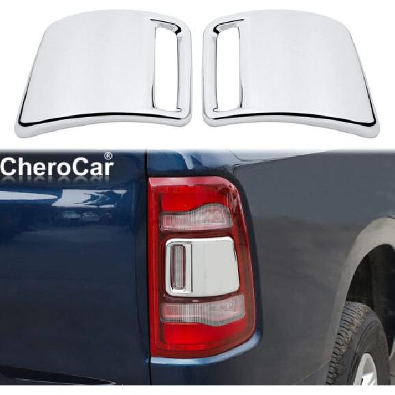 Chrome Rear Taillight Tail Light Lamp Cover Trim for Dodge RAM 1500 2018-