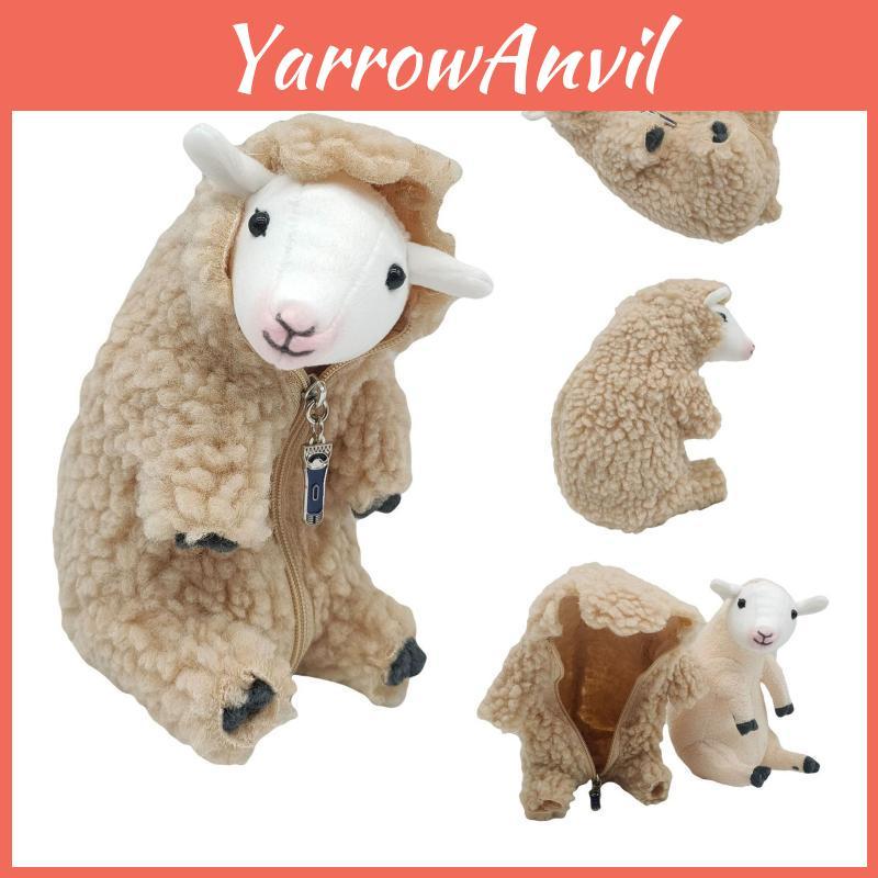 Cute Plush Sheep Doll 16cm Rokkosan Pasture Detachable Soft Simulation