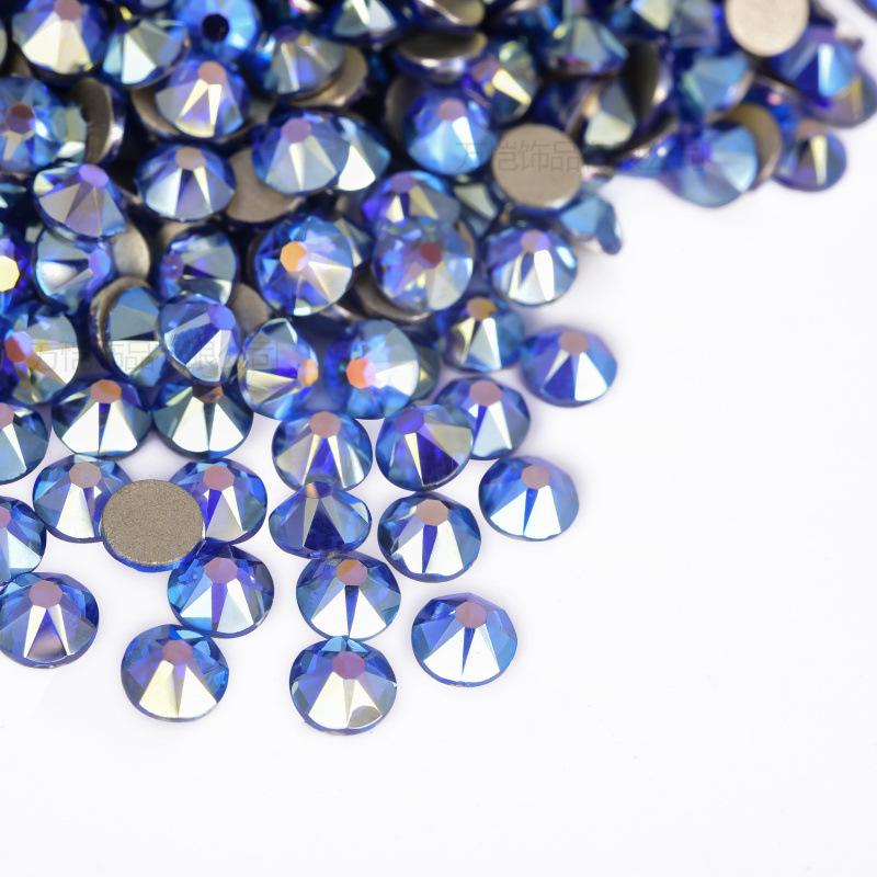16 Cut Sides Eight Big And Eight Small Imitation Austrian Flat Bottom Drill Nail Drill Ab Color Diy Mobile Phone Case Glass Accessories Rhinestone