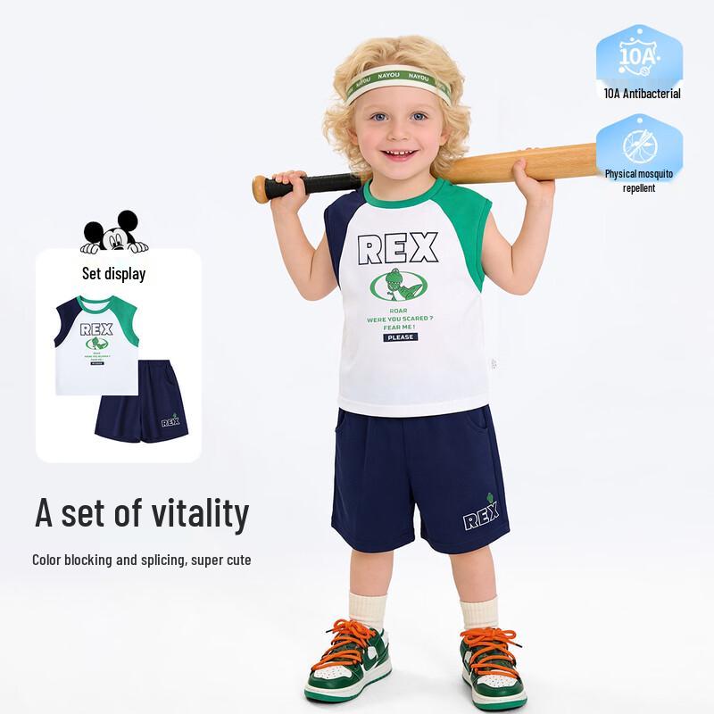 Disney Baby Boy s Summer Vest & Shorts Set 90