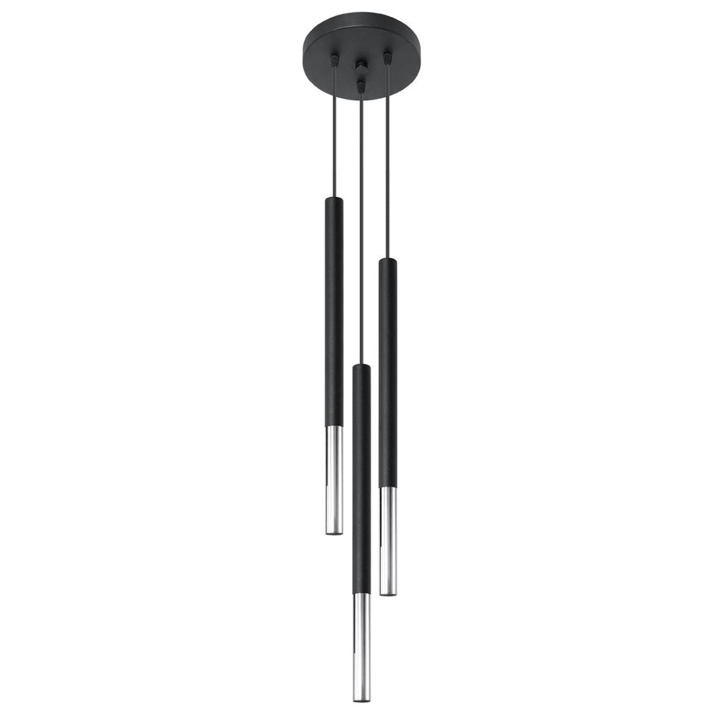 Lampa Wisząca Mozaica 3 G9 Czarny Sollux Sl.0887