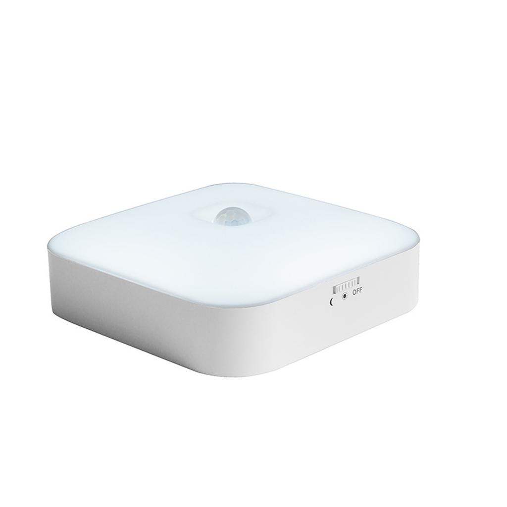 Square Motion Ceiling Light, Rechargeable, for Hallway, Stairs, Entryway - Design, Motion Activated Indoor Light