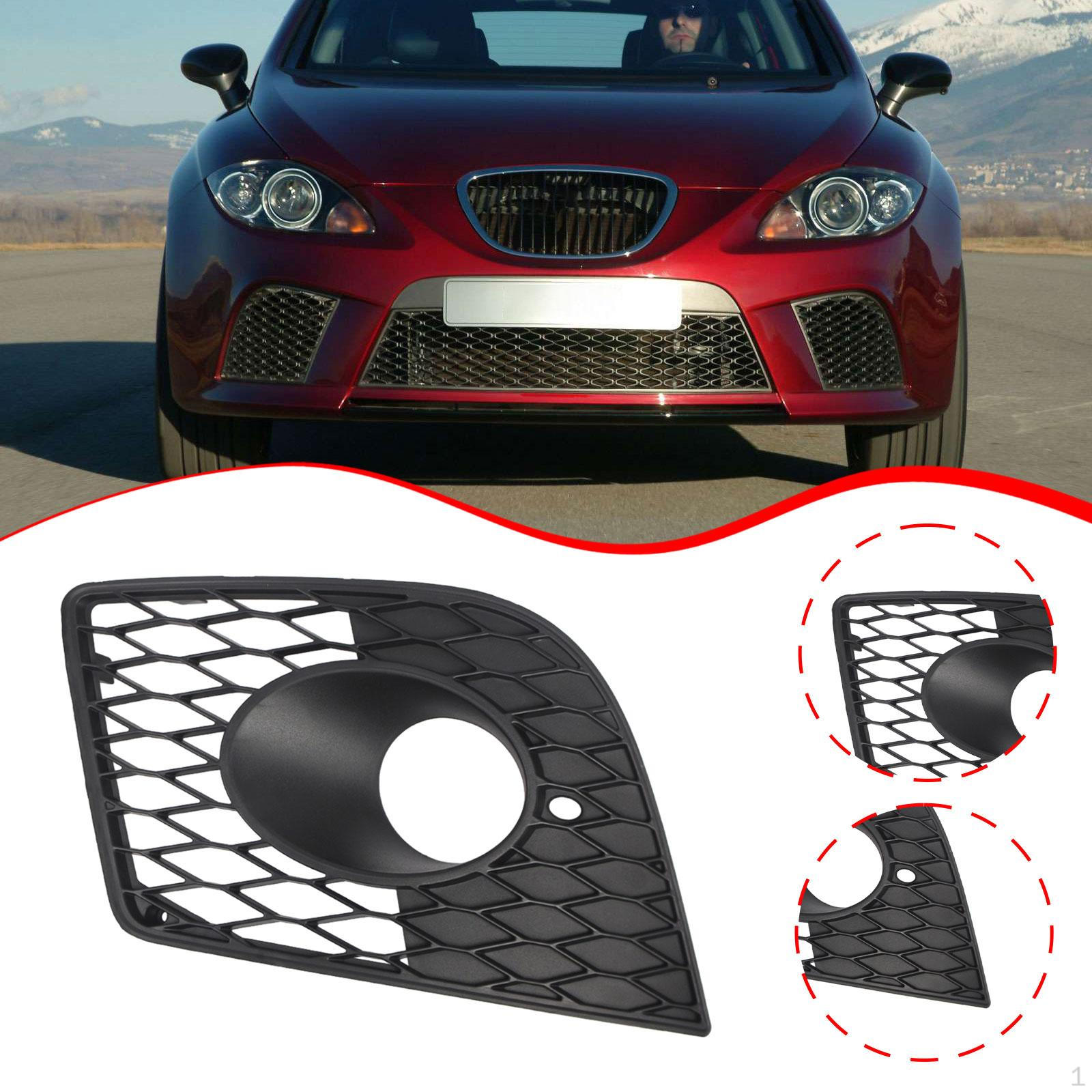 

Left Front Outer Grille Replacement Sturdy, Part, Modern Maintenance Repair Fog Light
