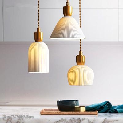 Nordische Keramik LED Pendelleuchte modern Pendelleuchten Wohnzimmer Esszimmer Schlafzimmer Hängelampe Heimdekor Beleuchtungskörper