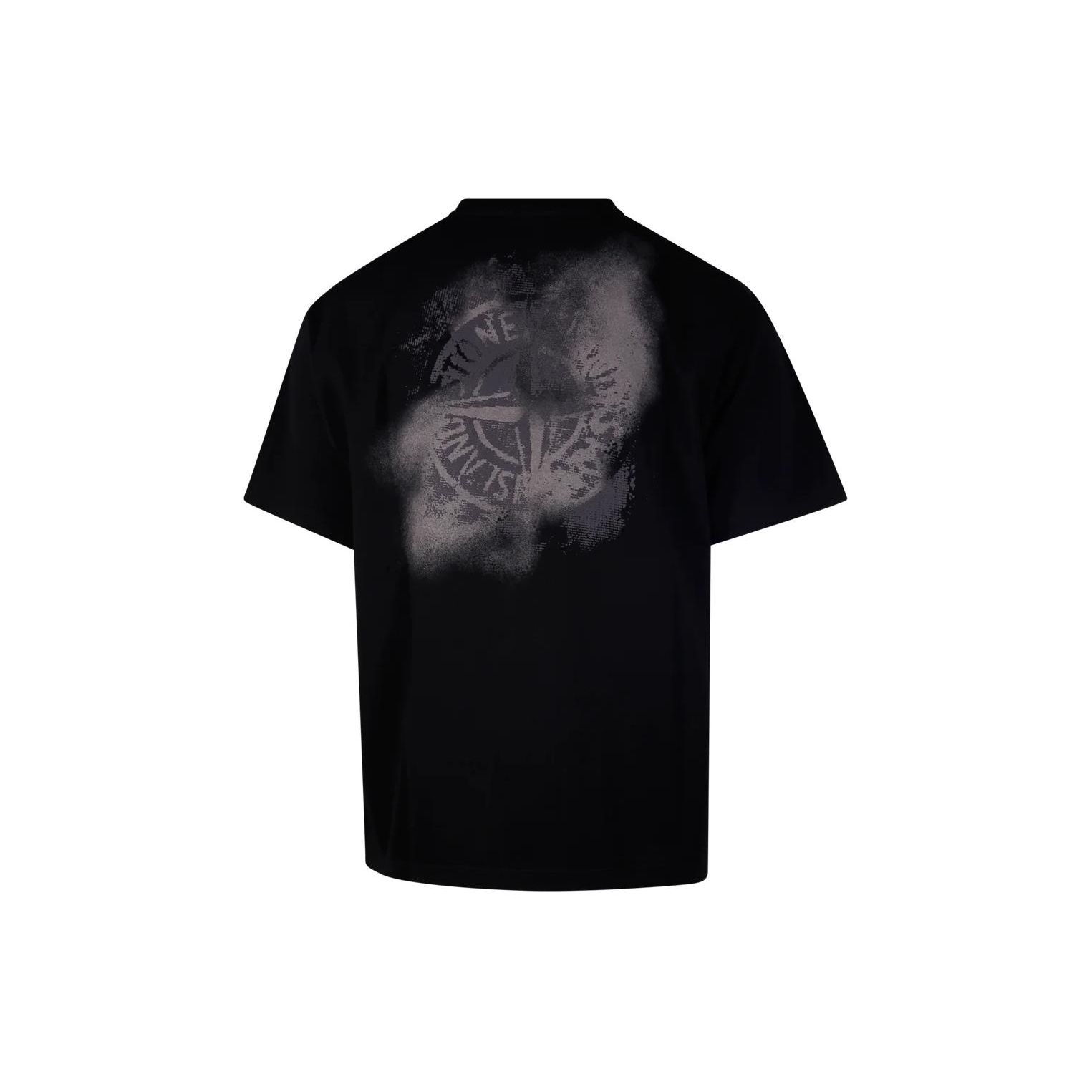 

Stone Island Logo Tee Black Unisex Tops 80152RCE6-V0029 XL