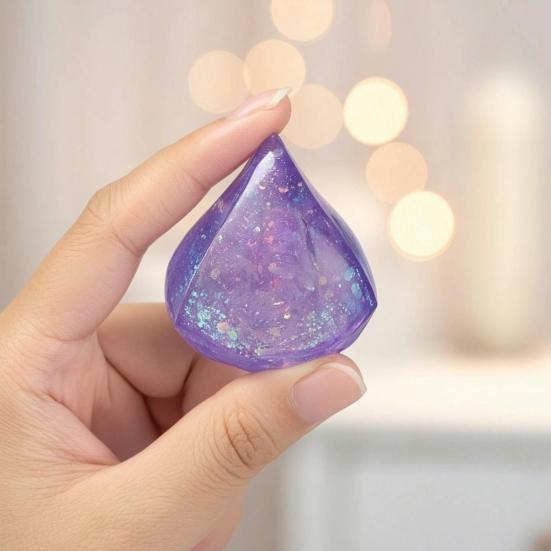 Yousheng Stressabbau Strass-Quetschspielzeug, Klares Glitzer-Strass-Sensorikspielzeug, Weicher Dehnbarer Stressball Fidget Toy, Gastgeschenke für Kinder