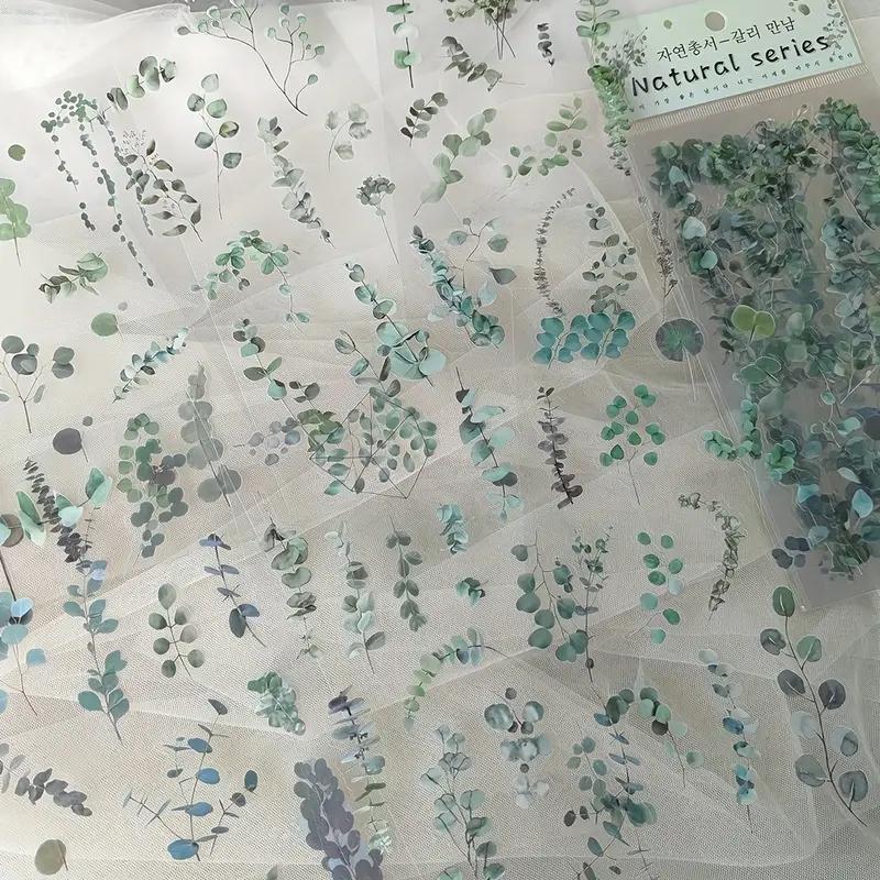 Nature Book Series Handbag Sticker Pack PVC Plant Flower Retro Material Paper Children's Handbag Sticker