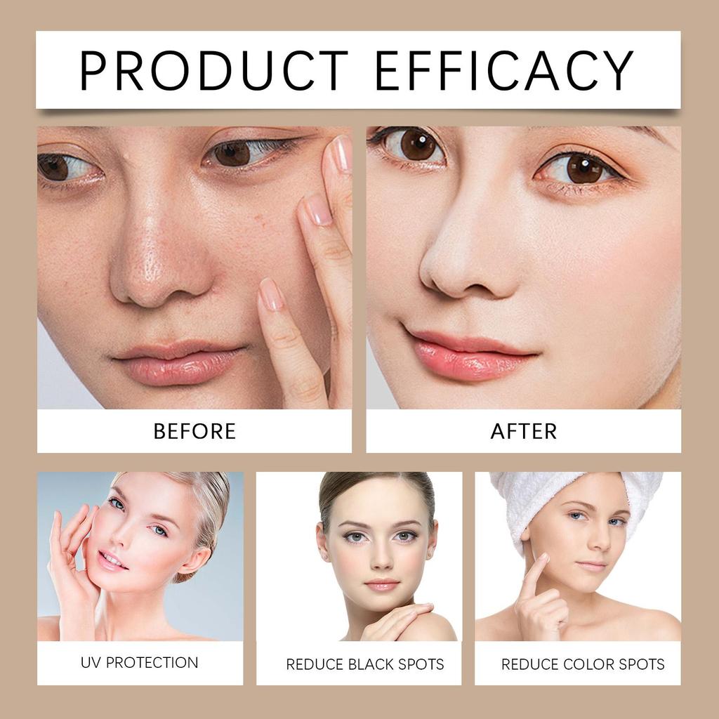 OUHOE Protective Moisturizing Cream ,Outdoor Hydrating Skin Brightening Even Skin Tone Care Refreshing Sunscreen Lotion For Face 50g