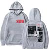 Felpa con Cappuccio Grafica Scarface Film Gangster Stampata Tony Montana Pacino Moda Trendy Cotone Puro Oversize