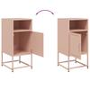 Nightstand Pink 36 x 39 x 78 cm Steel