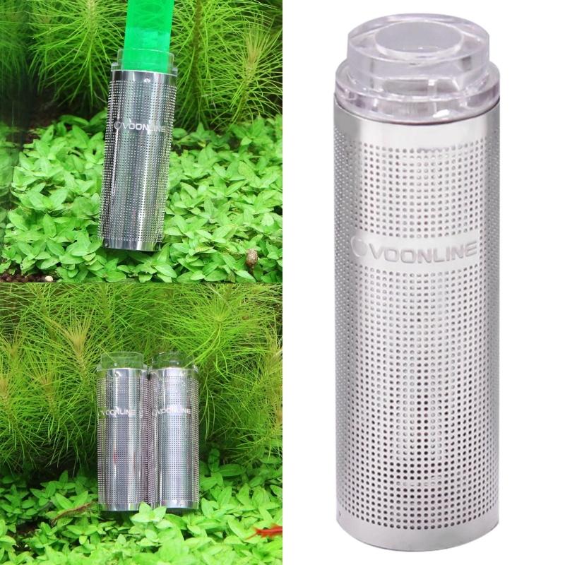 Aquariums Water Pump Filter Stainless Steel Mini Mesh Guard Media Cover Accessories Fish Tanks Filter Inflow Frame