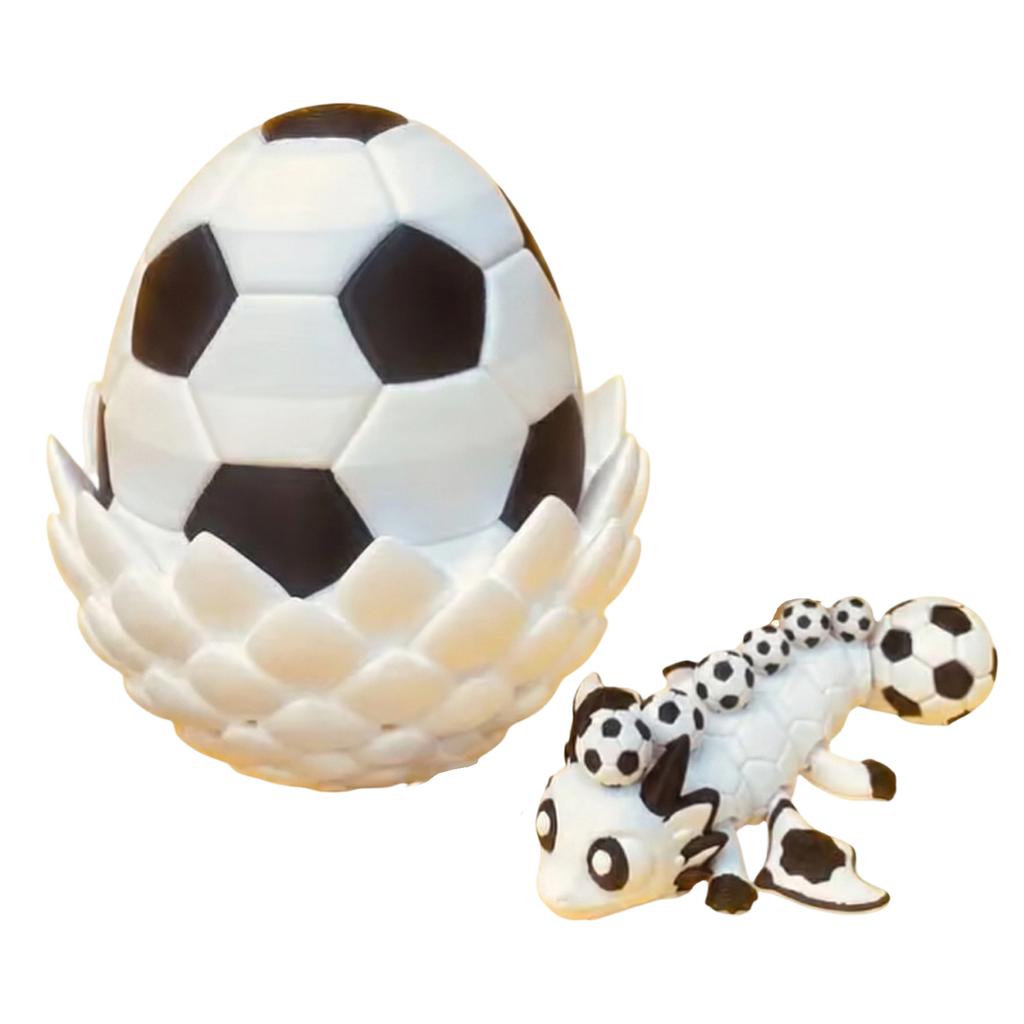 3D Printed Dragon Egg Fidget Toy with Detachable Hatch and Dragon Figurine Durable Plastic Construction for Stress Relief and Focus Enhancement