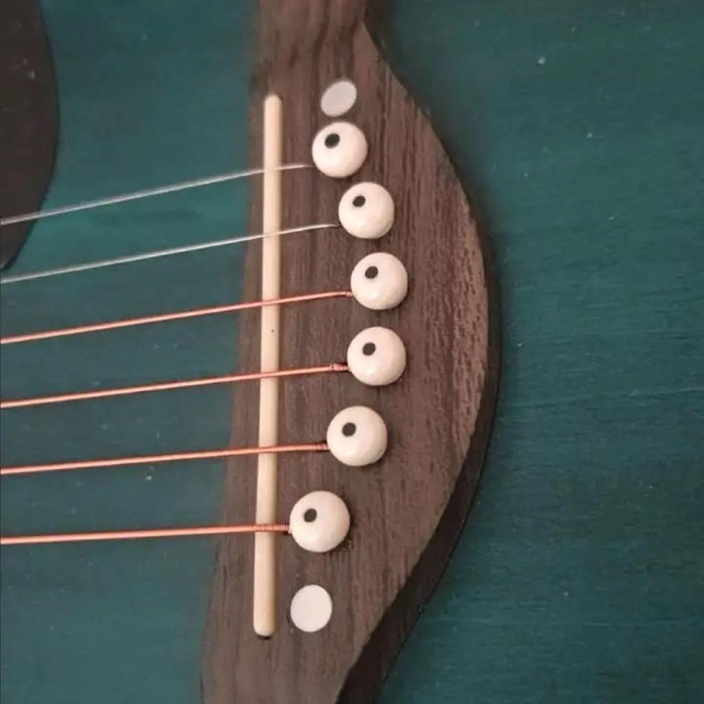 winova Acoustic Guitar Bridge Pins Made of ABS Beige with Pin String Pin Guitar Set of 36 Plastic, & Black, Puller, Replacement, Accessories,