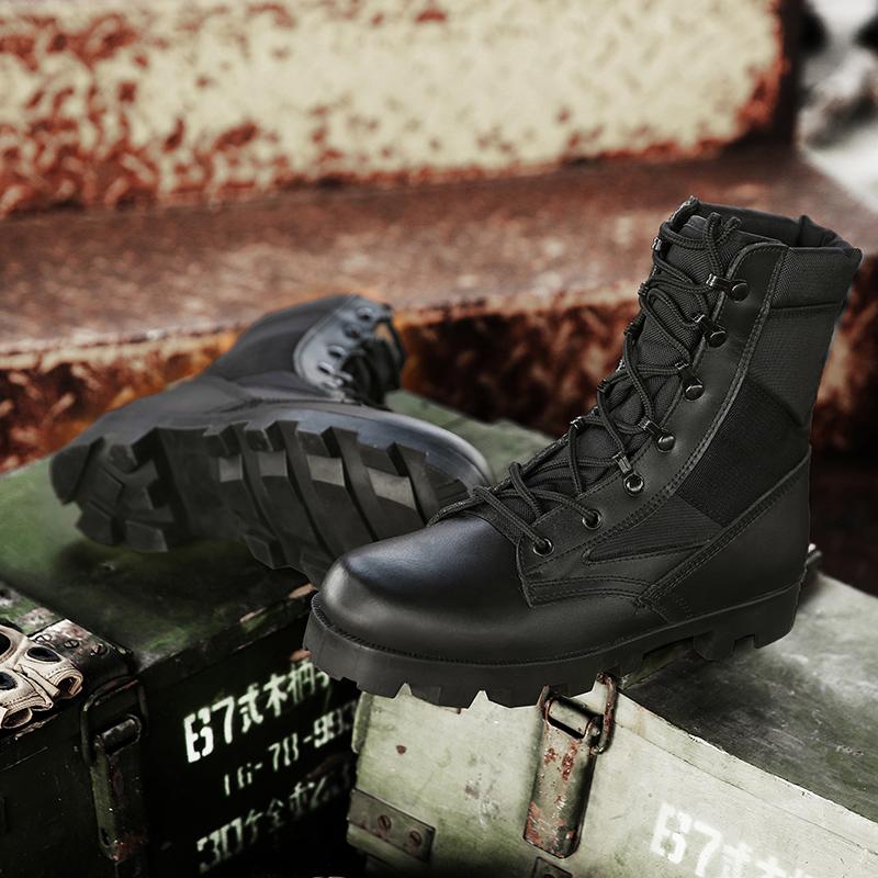 Men Tactical Boots Hiking Shoes Military Casual Ankle Brand Outdoor Plus Size Boot Training Waterproof Army Climbing Shoes
