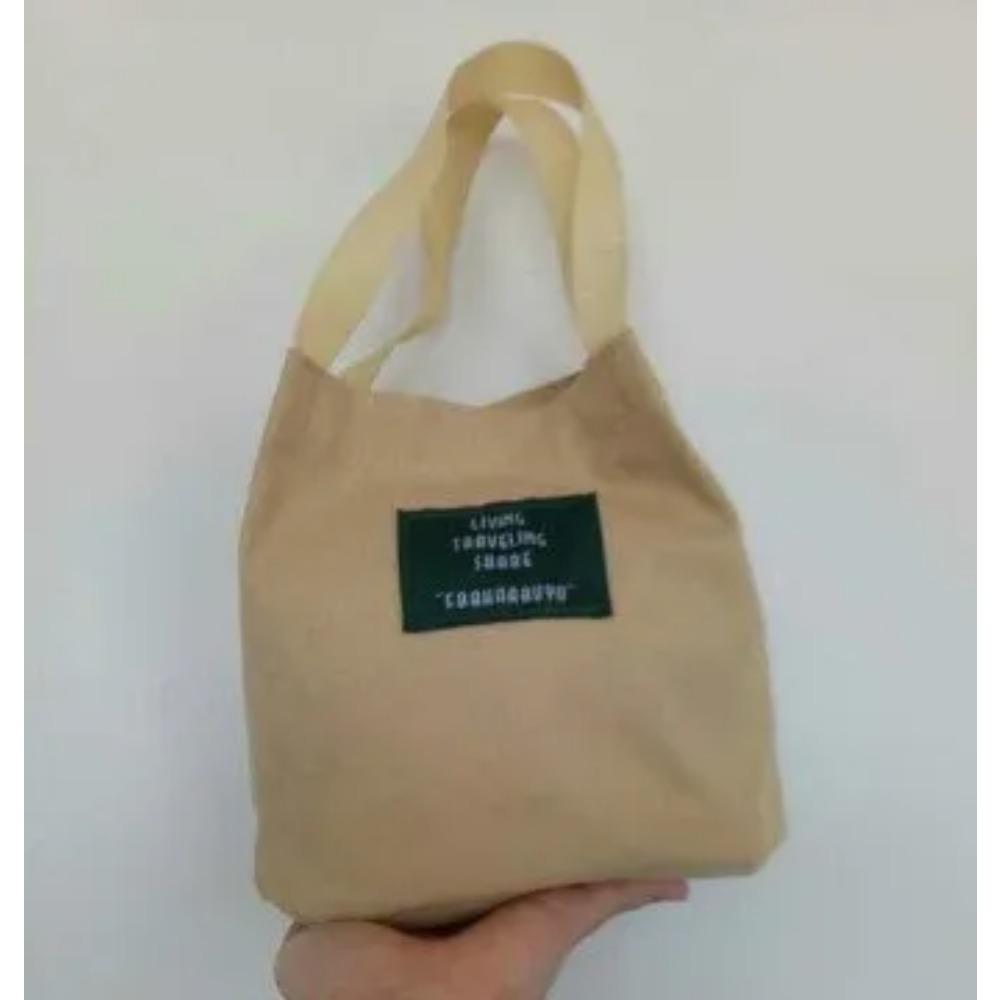 Retro Corduroy Canvas Simple Solid Color Literary Shoulder Original Bucket Cloth Bag