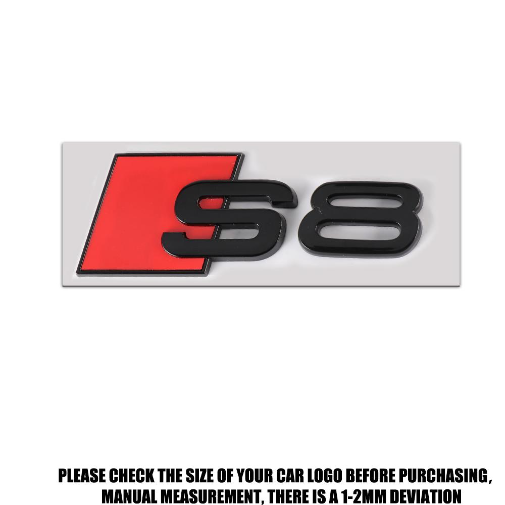1 PZ Adesivo Decorativo Badge ABS per Bagagliaio Posteriore Carrozzeria Auto per Audi S6 S7 S8 S3 S4 S5 Logo Emblema Posteriore Auto Accessori di Modifica