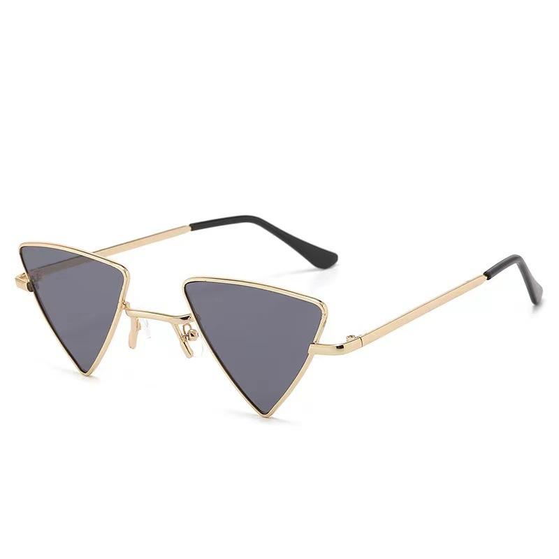 New Vintage Triangle Women Sun Glasses Personality Frame Resin Lens Travel Eyewear Women's Entertainment And Leisure UV Glasses