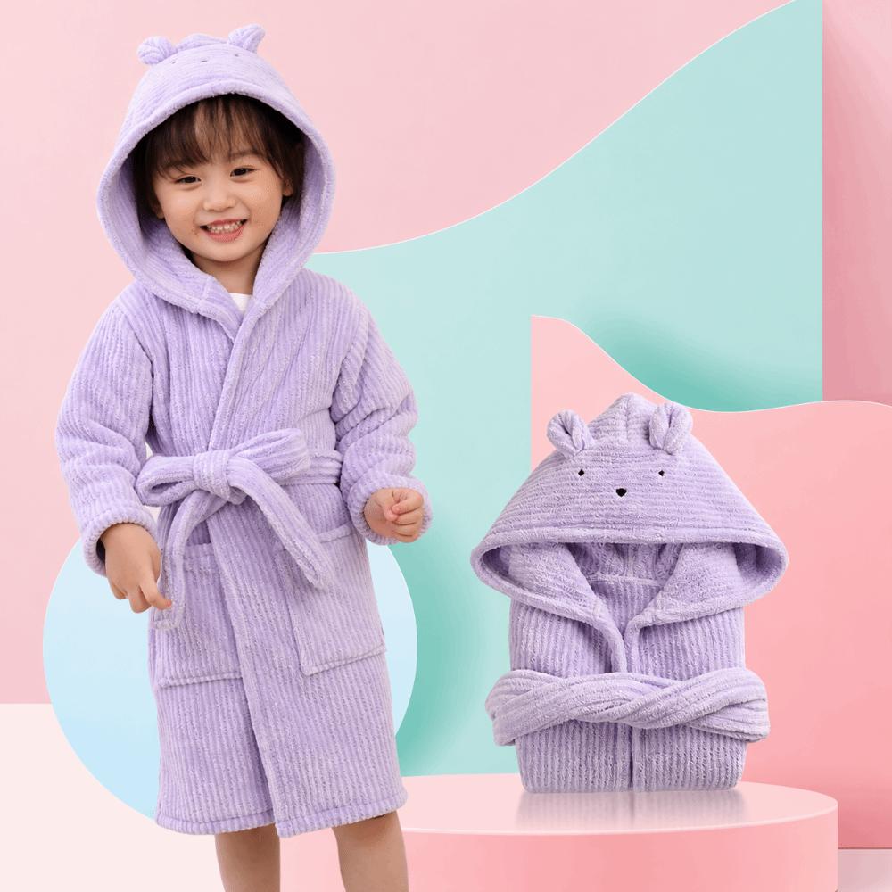 Soft Flannel Robes Clothes Thickened Children's Nightgown High Quality Kids Bathrobe Winter