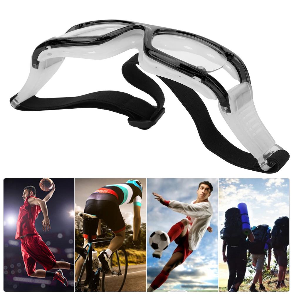 Outdoor Sport Training Safety Glasses Frame Protective Goggles for Cycling Football Basketball Practicingblack