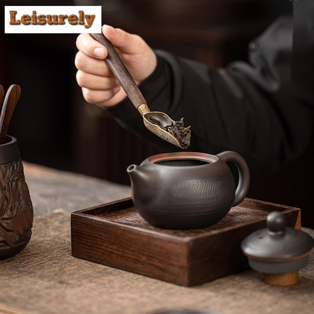 Chinese Qingxi Purple Pottery Tea Six Gentlemen Retro Tea Tool Set Household Teaware Utensils Tea Services Equipment Ornaments