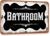 Pipiniuniu Bathroom Retro Look Tin Decoration Plaque Sign for Home Kitchen Bathroom Farmhosue Funny Wall DecorAluminum