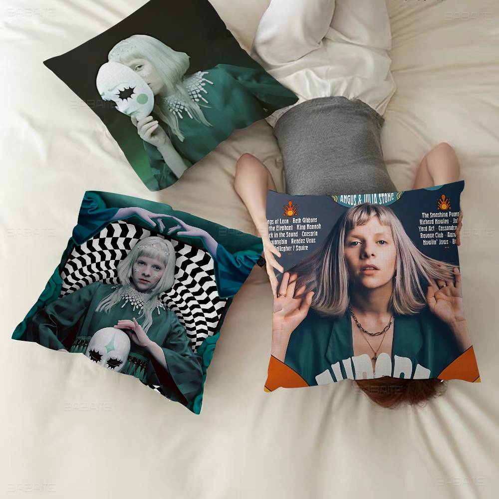 Hot Singer A-Aurora A-Aksnes Pillow Cover Sofa Cushion Cover Home Room Decoration Children Gift
