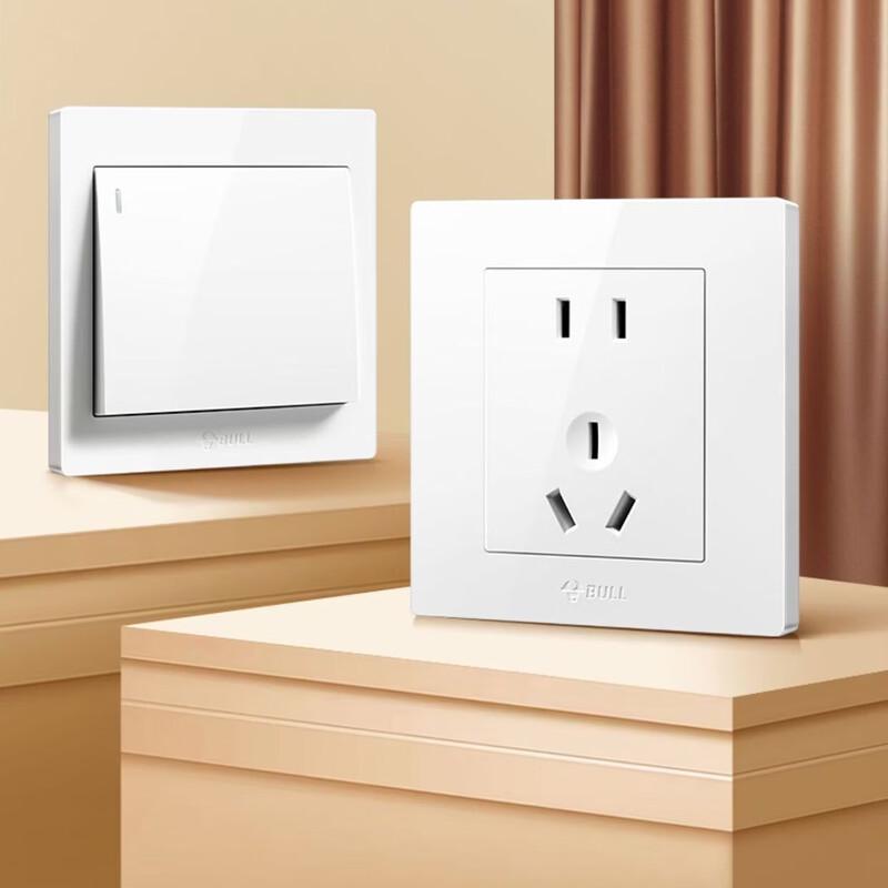 OIMG Multi-Outlet Wall Socket with Switch and Dual USB