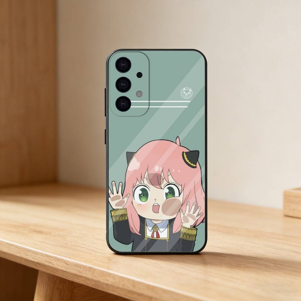 Cute A-Anya F-Forger Phone Case For Samsung S25,24,23,22,30,21,10,9,Ultra,Plus,Lite Soft Black Case Samsung S21lite