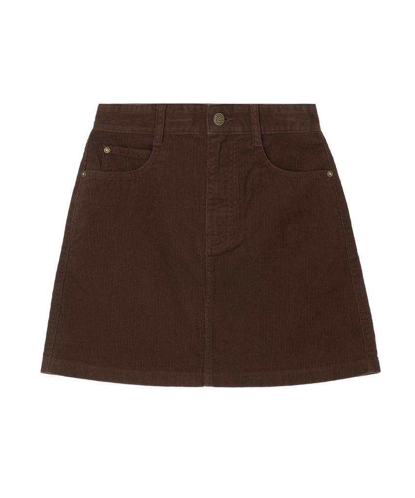 Lee Corduroy Mini Skirt Brown