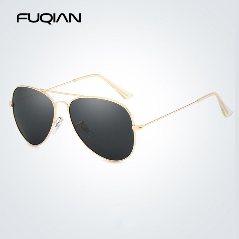 Classic Pilot Men Sunglasses Vintage Metal Ray Sun Glasses Women Mirror Colors Driving Male Shades UV400