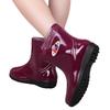 Chunqiu women's short rain shoes waterproof and non-slip rain boots labor insurance rubber shoes kitchen mother water boots car wash water shoes